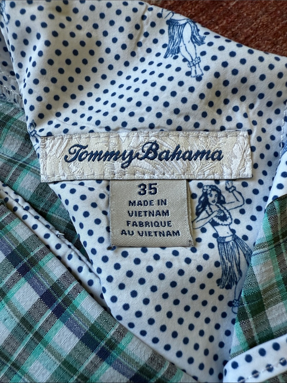 TOMMY BAHAMA Top Deck Check Shorts Size 35 - Picture 11 of 13